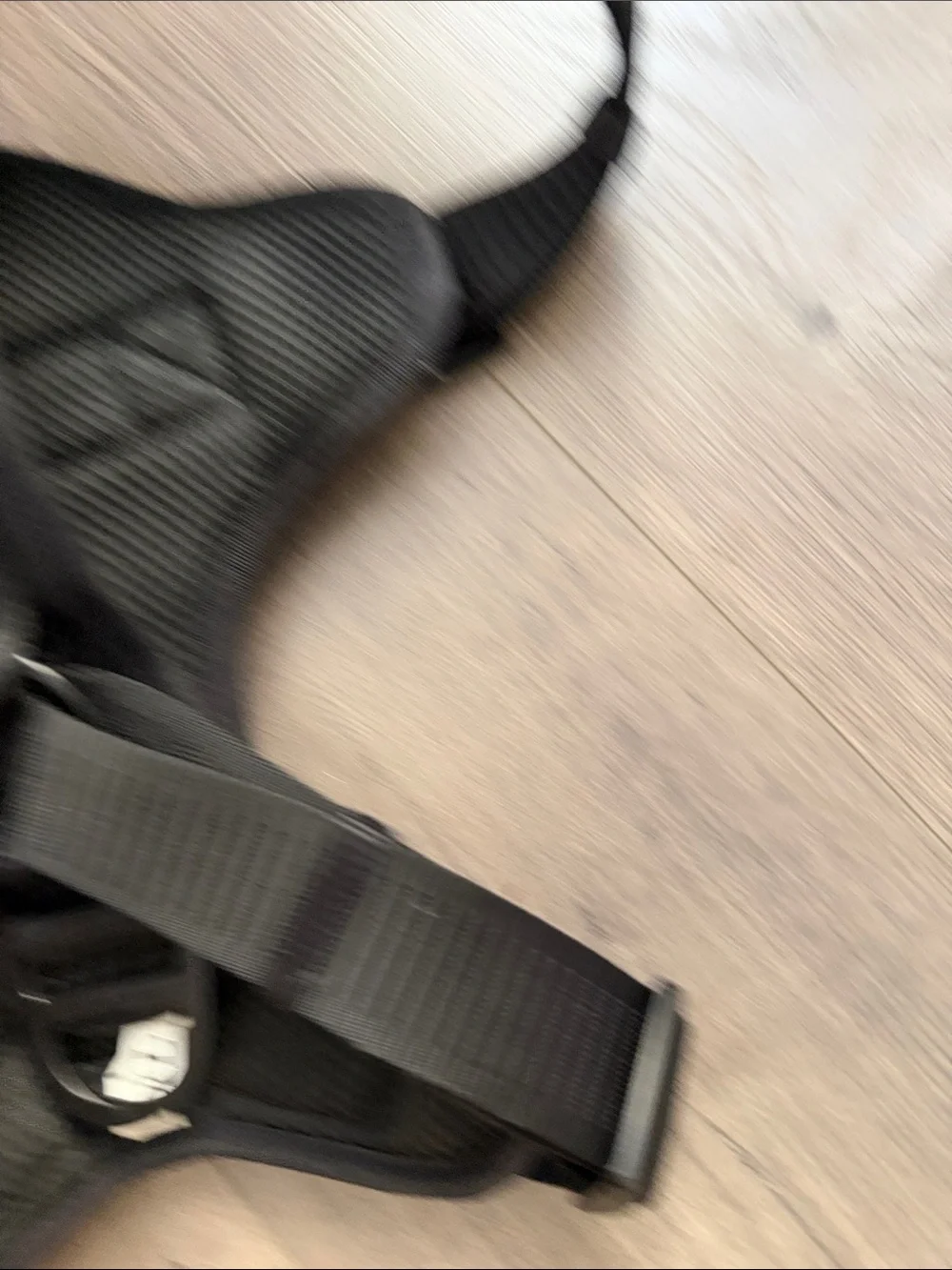 Kong Black Reflective Dog Poop bag Harness with Front D-Ring size XL